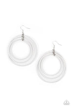 Load image into Gallery viewer, paparazzi-accessories-colorfully-circulating-white-earrings