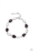 Load image into Gallery viewer, paparazzi-accessories-timelessly-teary-purple-bracelet
