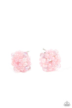 Load image into Gallery viewer, paparazzi-accessories-bunches-of-bubbly-pink-post earrings