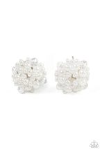 Load image into Gallery viewer, paparazzi-accessories-bunches-of-bubbly-white-post earrings