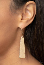 Load image into Gallery viewer, Detailed Definition - Gold Earrings - Paparazzi Jewelry