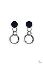 Load image into Gallery viewer, paparazzi-accessories-industrialized-fashion-black-post earrings