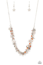 Load image into Gallery viewer, paparazzi-accessories-fearlessly-floral-orange-necklace