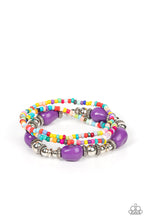 Load image into Gallery viewer, paparazzi-accessories-confidently-crafty-purple-bracelet