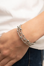 Load image into Gallery viewer, Spontaneous Shimmer - White Bracelet - Paparazzi Jewelry