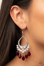 Load image into Gallery viewer, Famous Fashionista - Red Earrings - Paparazzi Jewelry