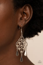 Load image into Gallery viewer, Sentimental Shimmer - White Earrings - Paparazzi Jewelry