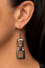 Load image into Gallery viewer, Public Square - Black Earrings - Paparazzi Jewelry