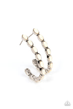 Load image into Gallery viewer, paparazzi-accessories-kick-up-a-sandstorm-white-earrings