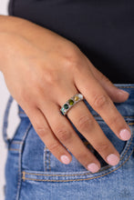 Load image into Gallery viewer, Taming Twilight - Green Ring - Paparazzi Jewelry