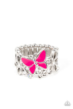Load image into Gallery viewer, paparazzi-accessories-all-fluttered-up-pink-ring