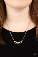 Load image into Gallery viewer, Pyramid Prowl - Yellow Necklace - Paparazzi Jewelry