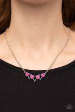 Load image into Gallery viewer, Pyramid Prowl - Pink Necklace - Paparazzi Jewelry