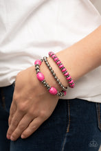 Load image into Gallery viewer, Take by SANDSTORM - Pink Bracelet - Paparazzi Jewelry