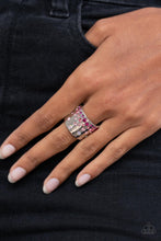 Load image into Gallery viewer, Sizzling Sultry - Pink Ring - Paparazzi Jewelry