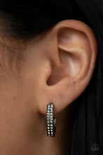 Load image into Gallery viewer, Small Town Twinkle - Black Earrings - Paparazzi Jewelry