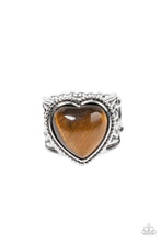 Load image into Gallery viewer, paparazzi-accessories-stone-age-admirer-brown-ring