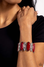 Load image into Gallery viewer, Saturated Sparkle - Red Bracelet - Paparazzi Jewelry