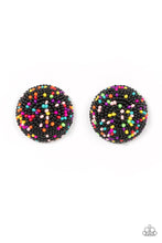 Load image into Gallery viewer, paparazzi-accessories-kaleidoscope-sky-black-post earrings