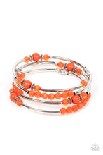 Load image into Gallery viewer, paparazzi-accessories-whimsically-whirly-orange-bracelet