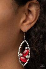Load image into Gallery viewer, Famously Fashionable - Red Earrings - Paparazzi Jewelry