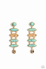 Load image into Gallery viewer, paparazzi-accessories-rustic-reverie-blue-post earrings