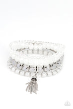 Load image into Gallery viewer, paparazzi-accessories-day-trip-trinket-white-bracelet