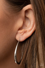 Load image into Gallery viewer, CURVE Your Appetite - Silver Earrings - Paparazzi Jewelry