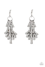 Load image into Gallery viewer, paparazzi-accessories-fan-of-glam-white-post earrings
