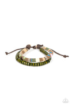 Load image into Gallery viewer, paparazzi-accessories-pack-your-poncho-green-bracelet