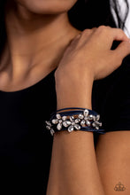 Load image into Gallery viewer, Here Comes the BLOOM - Blue Bracelet - Paparazzi Jewelry