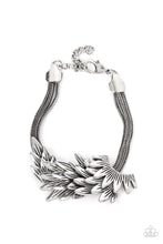 Load image into Gallery viewer, paparazzi-accessories-boa-and-arrow-silver-bracelet