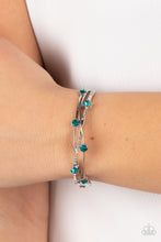 Load image into Gallery viewer, Slammin Sparkle - Blue Bracelet - Paparazzi Jewelry