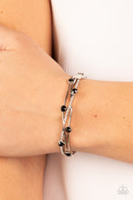 Load image into Gallery viewer, Slammin Sparkle - Black Bracelet - Paparazzi Jewelry