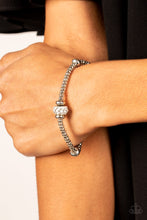 Load image into Gallery viewer, Downtown Decoupage - White Bracelet - Paparazzi Jewelry