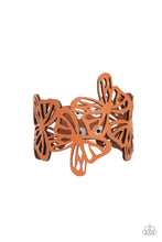 Load image into Gallery viewer, paparazzi-accessories-butterfly-breeze-brown-bracelet