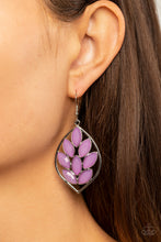 Load image into Gallery viewer, Glacial Glades - Purple Earrings - Paparazzi Jewelry