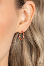 Load image into Gallery viewer, Irresistibly Intertwined - Copper Earrings - Paparazzi Jewelry
