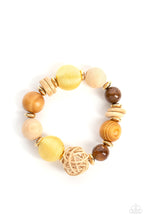 Load image into Gallery viewer, paparazzi-accessories-happily-homespun-yellow-bracelet