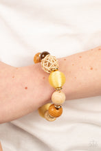 Load image into Gallery viewer, Happily Homespun - Yellow Bracelet - Paparazzi Jewelry