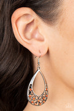 Load image into Gallery viewer, Terrace Trinket - Orange Earrings - Paparazzi Jewelry