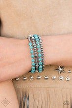 Load image into Gallery viewer, Road Trip Remix - Blue Bracelet - Paparazzi Jewelry