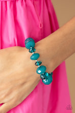 Load image into Gallery viewer, Keep GLOWING Forward - Blue Bracelet - Paparazzi Jewelry
