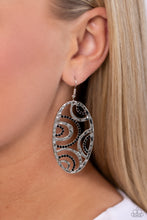 Load image into Gallery viewer, Seize the DAZE - Black Earrings - Paparazzi Jewelry