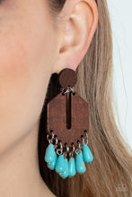 Load image into Gallery viewer, Western Retreat - Blue Post Earrings - Paparazzi Jewelry