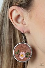 Load image into Gallery viewer, Prairie Patchwork - Pink Earrings - Paparazzi Jewelry