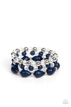 Load image into Gallery viewer, paparazzi-accessories-beachside-brunch-blue-bracelet