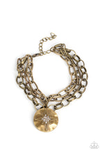 Load image into Gallery viewer, paparazzi-accessories-true-north-twinkle-brass-bracelet