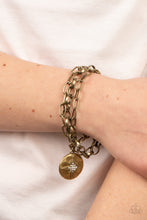 Load image into Gallery viewer, True North Twinkle - Brass Bracelet - Paparazzi Jewelry