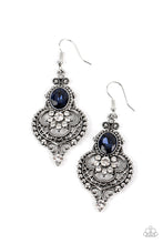 Load image into Gallery viewer, paparazzi-accessories-castle-chateau-blue-earrings